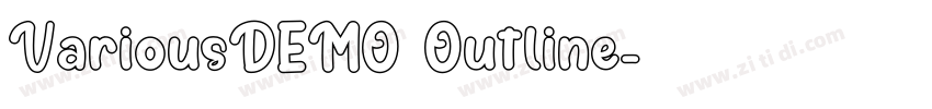 VariousDEMO Outline字体转换